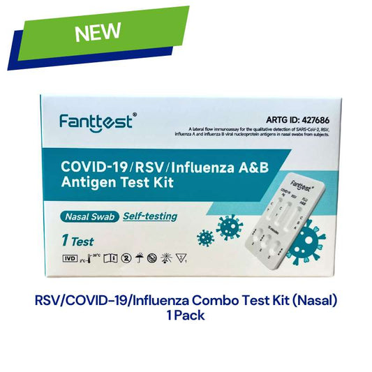 Fanttest Plus RSV/COVID-19/Influenza A&B Antigen Test Kit – 1 Test