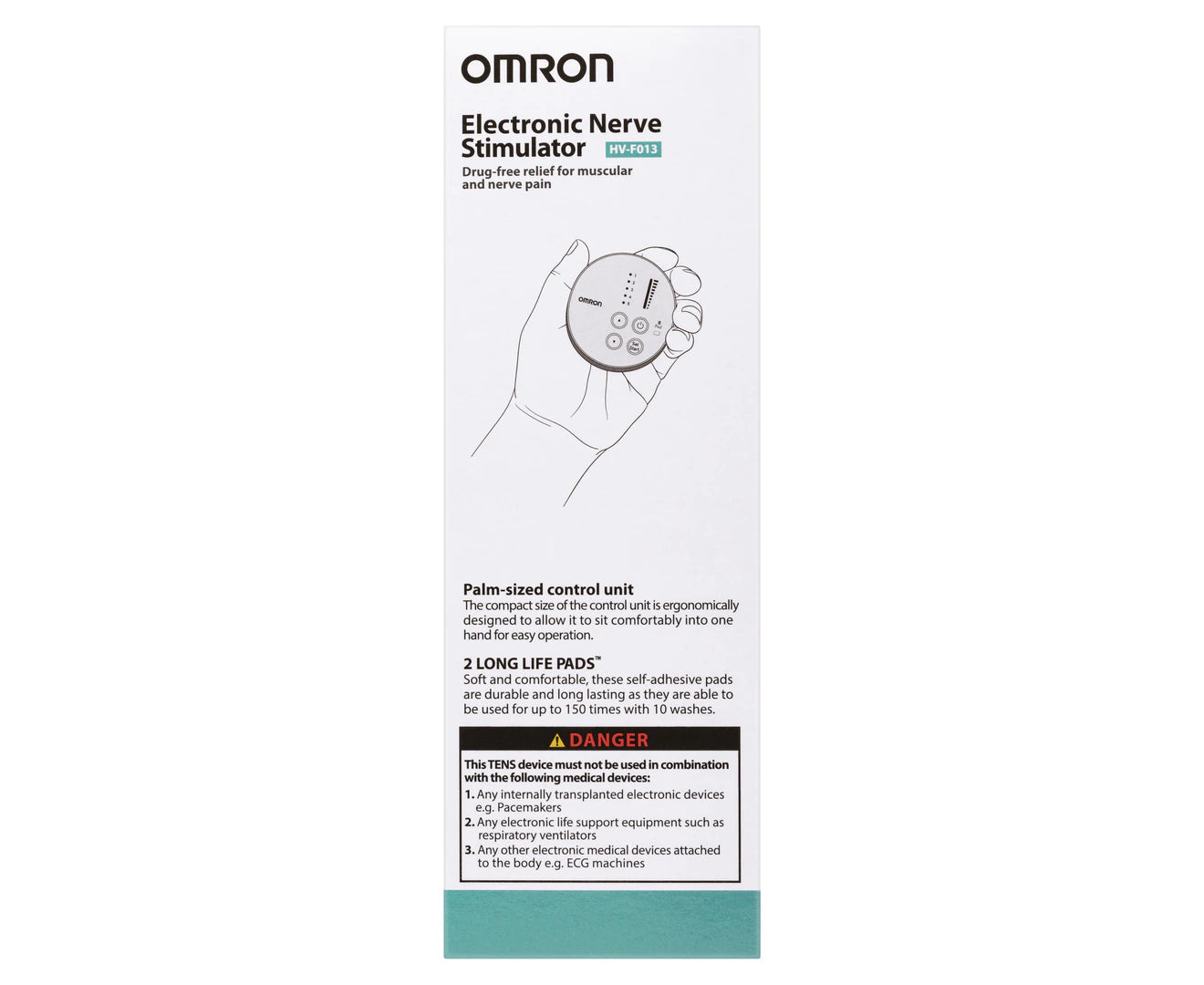 Omron Tens Therapy Device HVF013 - Electronic Nerve Stimulator