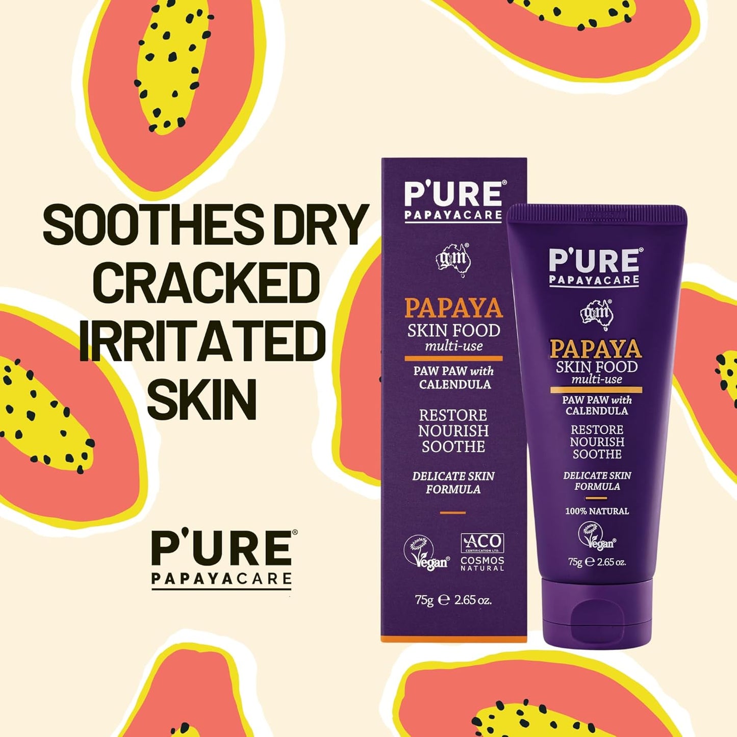 PURE PAPAYACARE PAPAYA SKIN FOOD MULTI-USE 75G