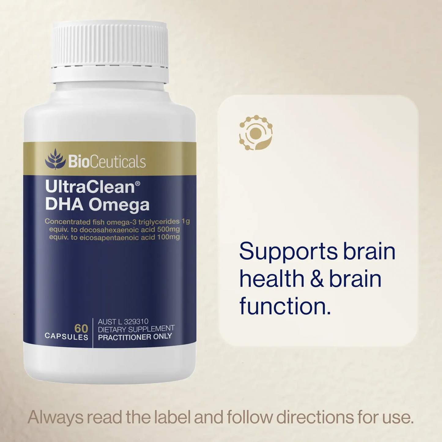 BioCeuticals ULTRACLEAN DHA OMEGA 60 CAP