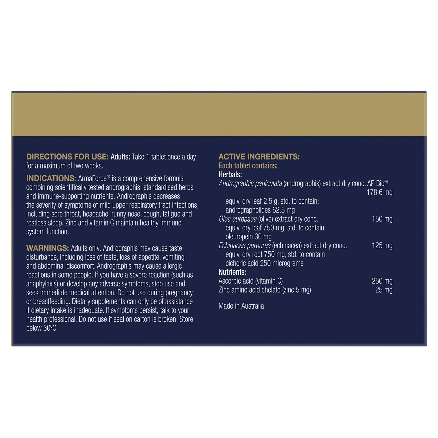 BioCeuticals ARMAFORCE Tablets