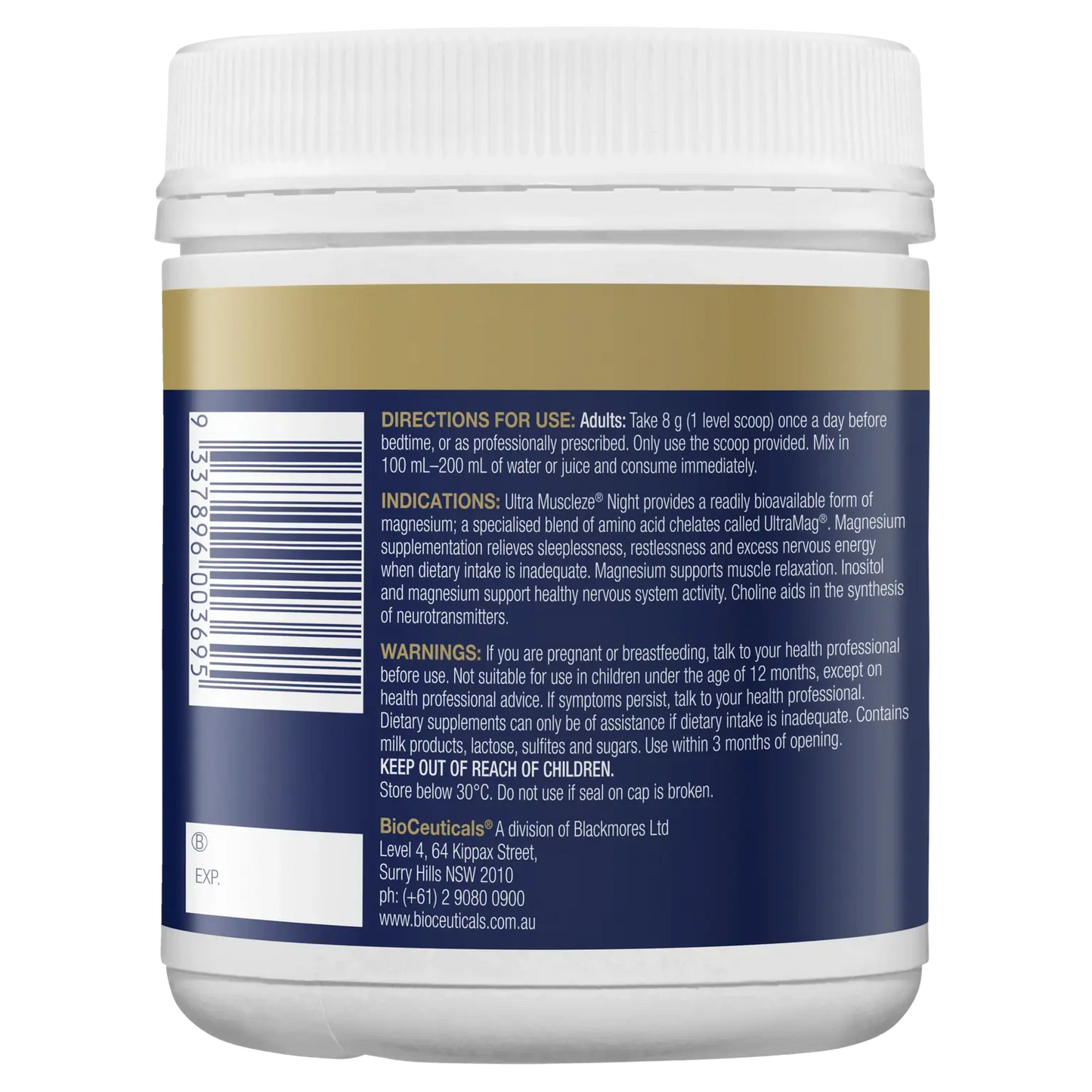 BioCeuticals UltraMuscleze Night240g