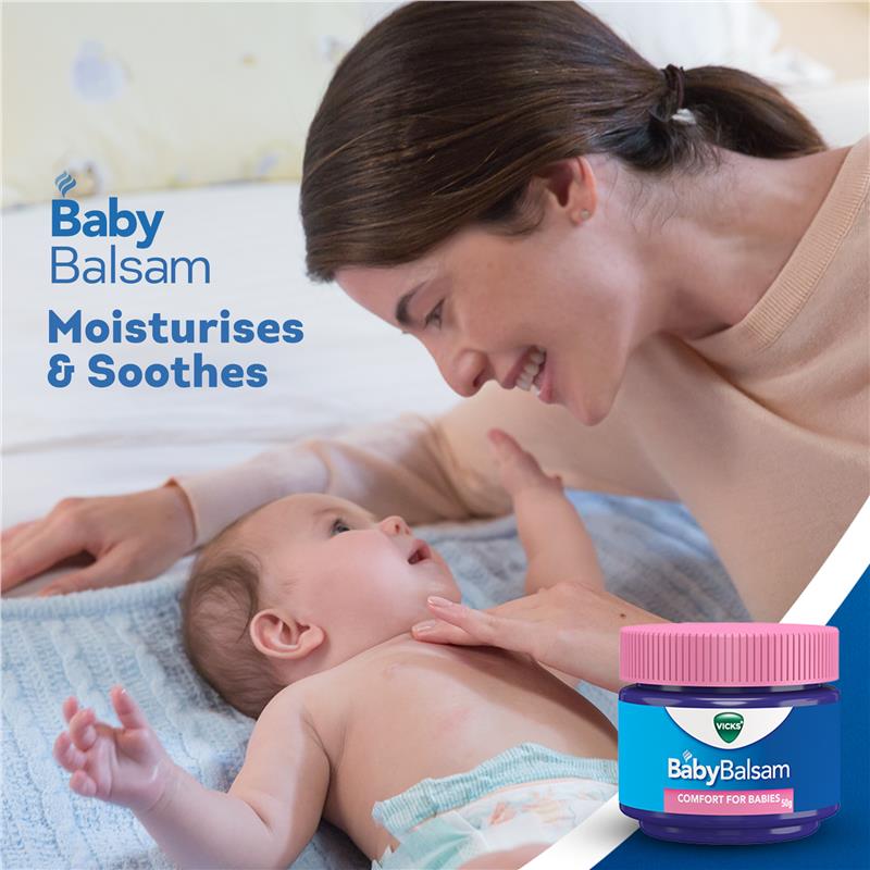 Vicks Baby Balsam Decongestant Chest Rub 50g