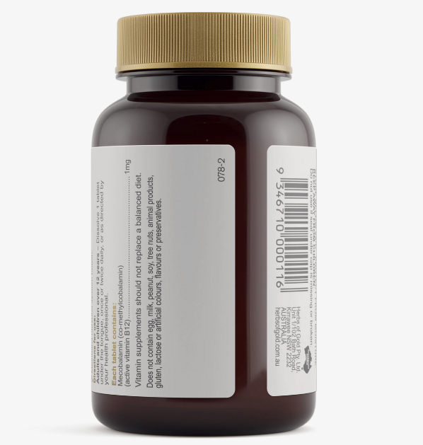 HERBS OF GOLD Activated Sublingual B12 75t