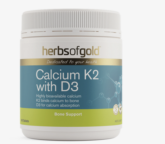 HERBS OF GOLD Calcium K2 with D3 90t