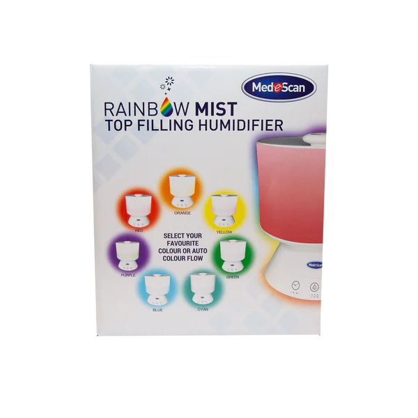 Rainbow Mist Top Fill Ultrasonic Cool Mist Humidifier