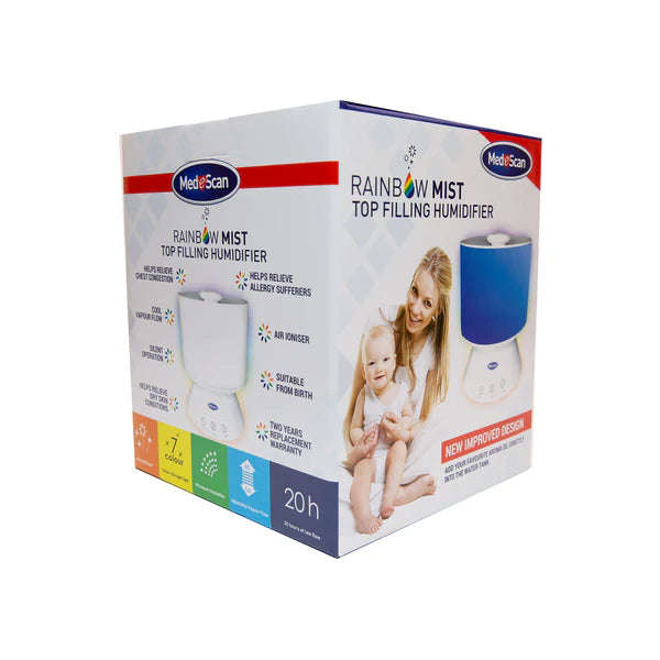 Rainbow Mist Top Fill Ultrasonic Cool Mist Humidifier