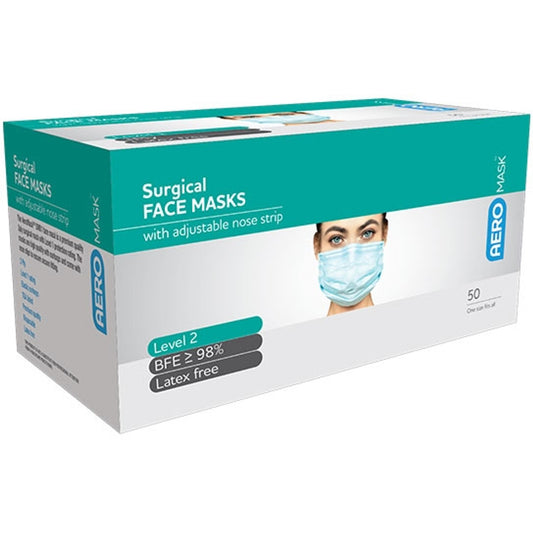Aero Surgical Face Mask 50pk